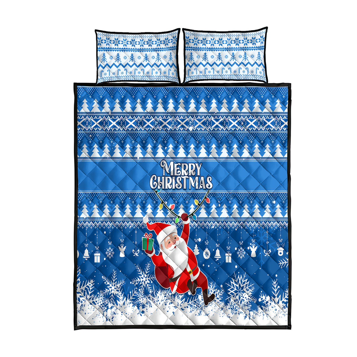 custom-scotland-christmas-quilt-bed-set-merry-christmas-santa-claus-gift