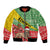 Ethiopia Christmas Bomber Jacket Melkam Gena African Pattern - Wonder Print Shop