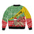 Ethiopia Christmas Bomber Jacket Melkam Gena African Pattern - Wonder Print Shop