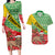 Ethiopia Christmas Couples Matching Long Sleeve Bodycon Dress and Hawaiian Shirt Melkam Gena African Pattern - Wonder Print Shop