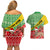 Ethiopia Christmas Couples Matching Off Shoulder Short Dress and Hawaiian Shirt Melkam Gena African Pattern - Wonder Print Shop