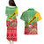 Ethiopia Christmas Couples Matching Puletasi Dress and Hawaiian Shirt Melkam Gena African Pattern - Wonder Print Shop