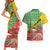 Ethiopia Christmas Couples Matching Short Sleeve Bodycon Dress and Hawaiian Shirt Melkam Gena African Pattern - Wonder Print Shop