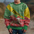 Ethiopia Christmas Kid Ugly Christmas Sweater Melkam Gena African Pattern - Wonder Print Shop