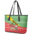 Ethiopia Christmas Leather Tote Bag Melkam Gena African Pattern - Wonder Print Shop