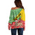 Ethiopia Christmas Off Shoulder Sweater Melkam Gena African Pattern - Wonder Print Shop