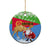 Eritrea Christmas Ceramic Ornament Santa Claus With Dromedary Camel - Wonder Print Shop