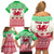 Custom Wales Christmas Family Matching Off Shoulder Short Dress and Hawaiian Shirt Nadolig Llawen Welsh Dragon - Wonder Print Shop