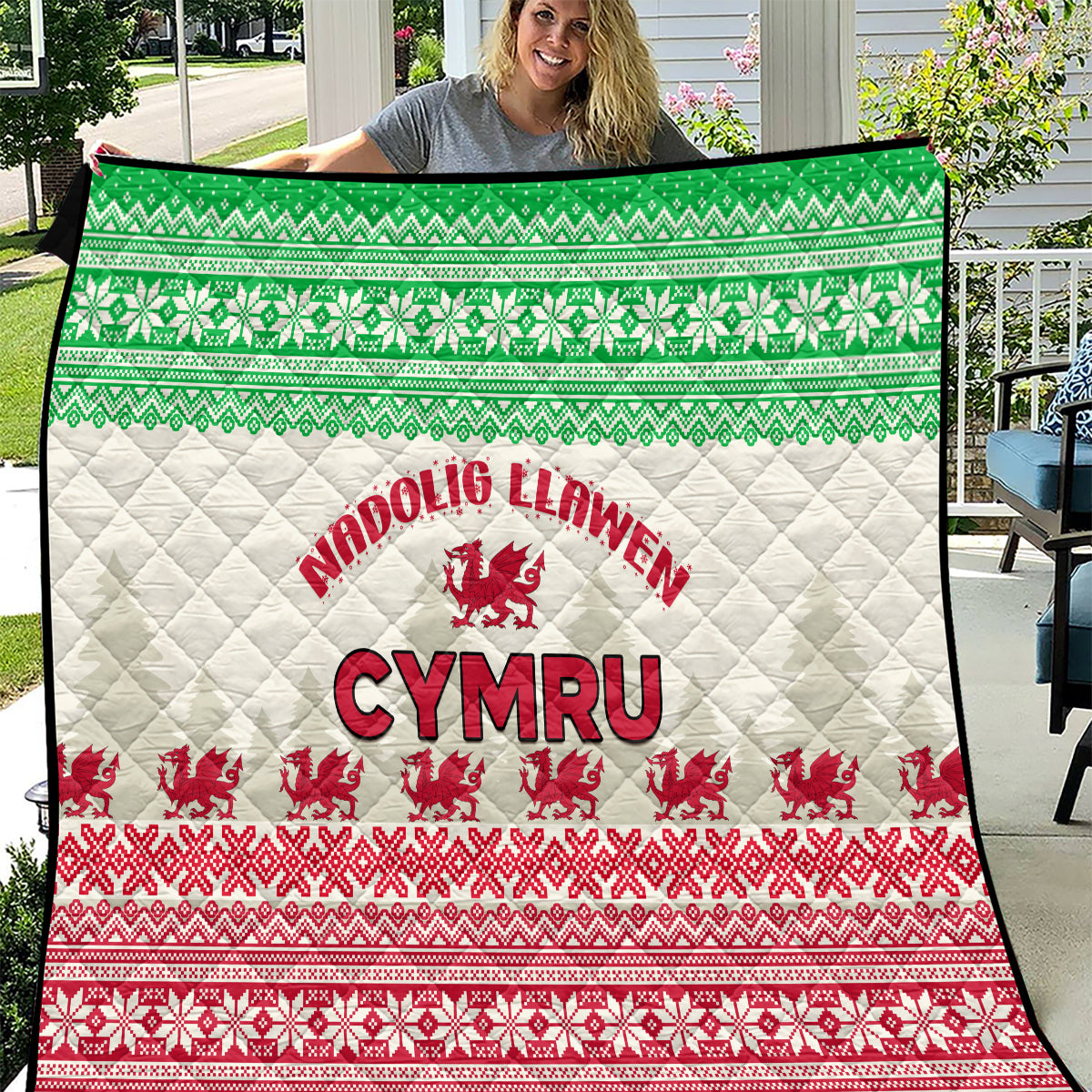 custom-wales-christmas-quilt-nadolig-llawen-welsh-dragon