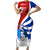 Cuba Liberation Day Short Sleeve Bodycon Dress Patria o Muerte Venceremos Tocororo With White Mariposa - Wonder Print Shop