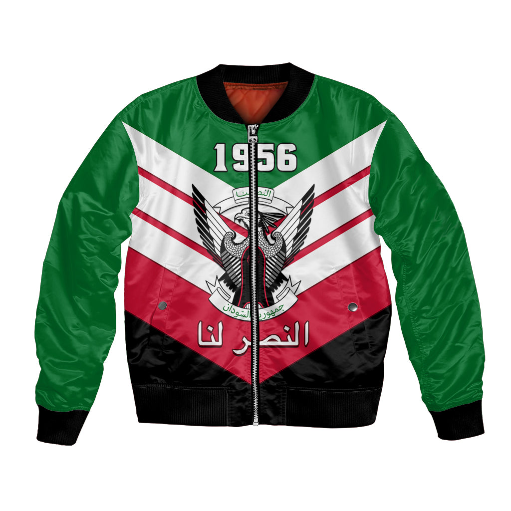 Sudan Independence Day Bomber Jacket Sudanese Secretary Bird - Wonder Print Shop