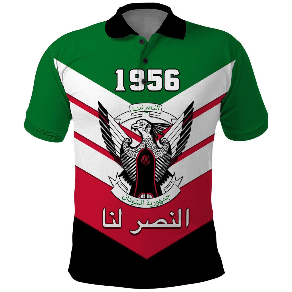 Sudan Independence Day Polo Shirt Sudanese Secretary Bird - Wonder Print Shop