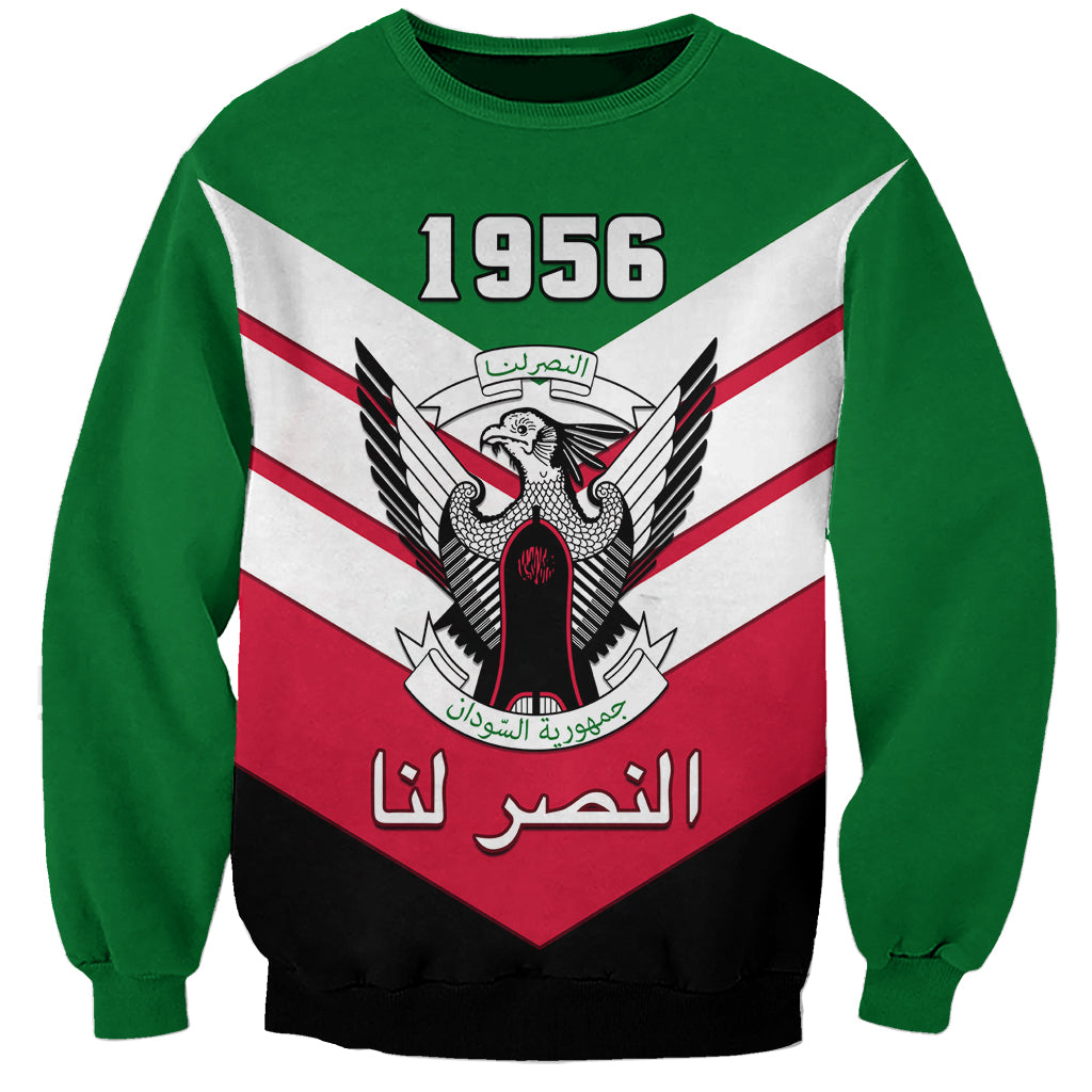 Sudan Independence Day Sweatshirt Sudanese Secretary Bird - Wonder Print Shop