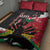 Ayiti Neg Marron Quilt Bed Set Dashiki Mix Polynesian Pattern - Wonder Print Shop