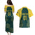 Custom Australia Cricket Couples Matching Puletasi and Hawaiian Shirt Aussies Champions - Wonder Print Shop