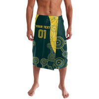 Green patterned sports skirt with yellow circles and '01' print