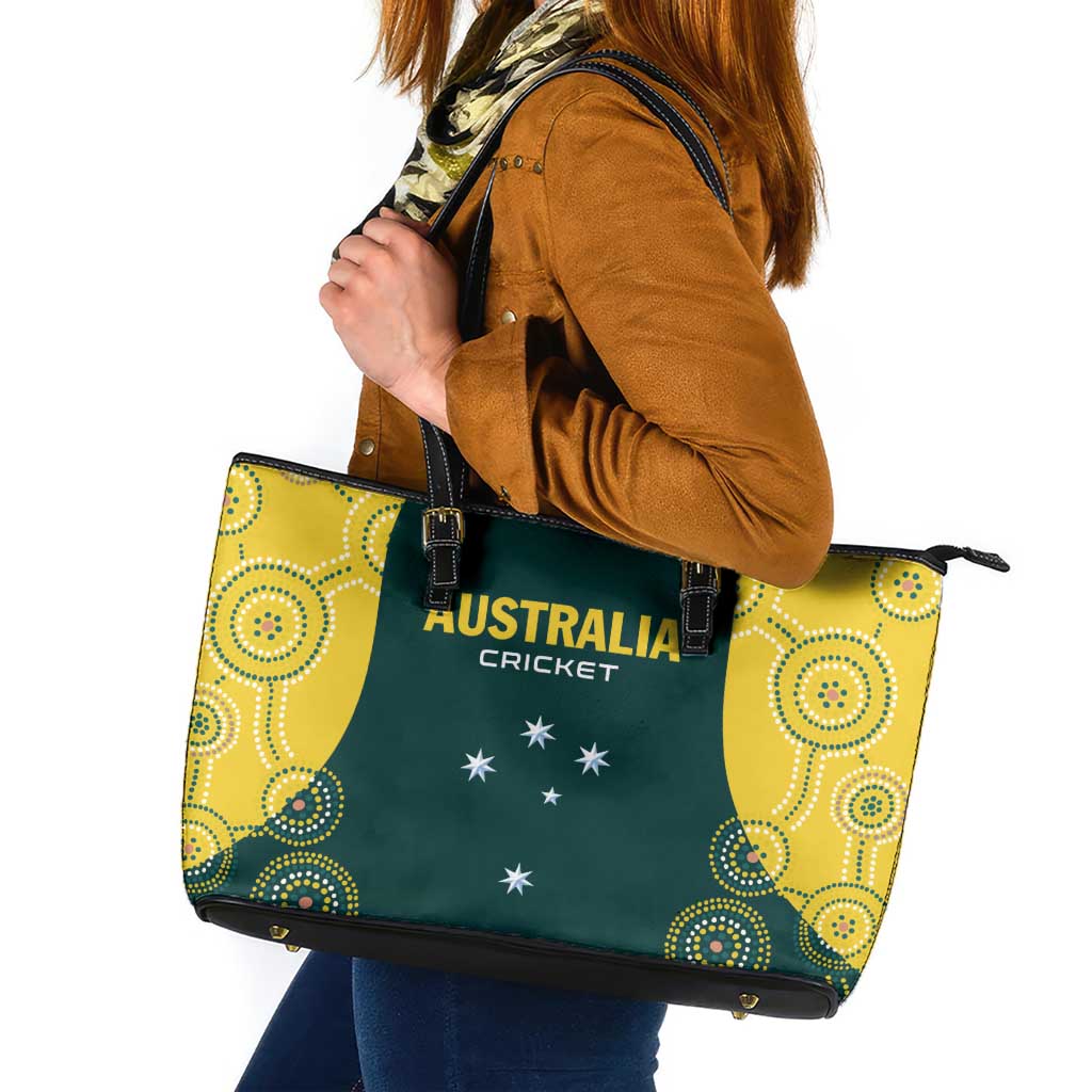 Australia Cricket Leather Tote Bag Aussies Champions - Wonder Print Shop