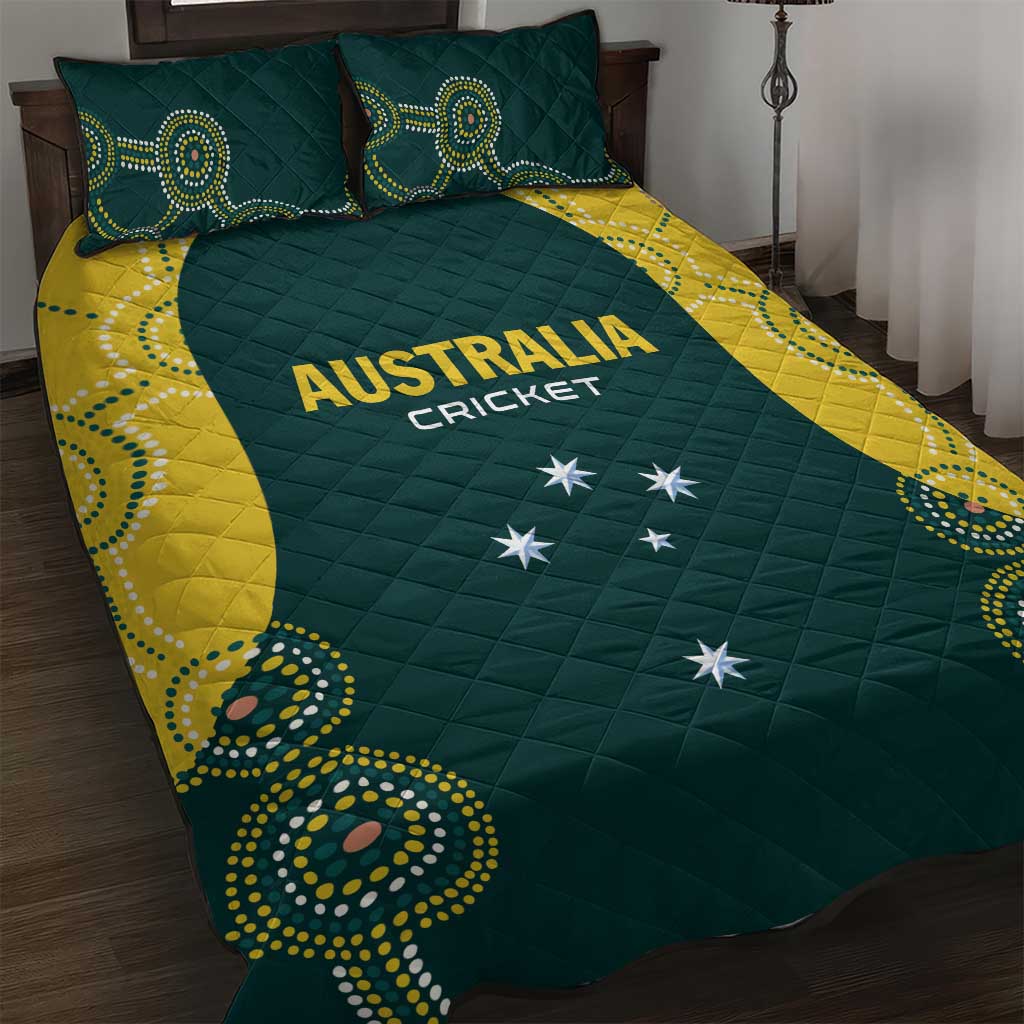 Australia Cricket Quilt Bed Set Aussies Champions - Wonder Print Shop