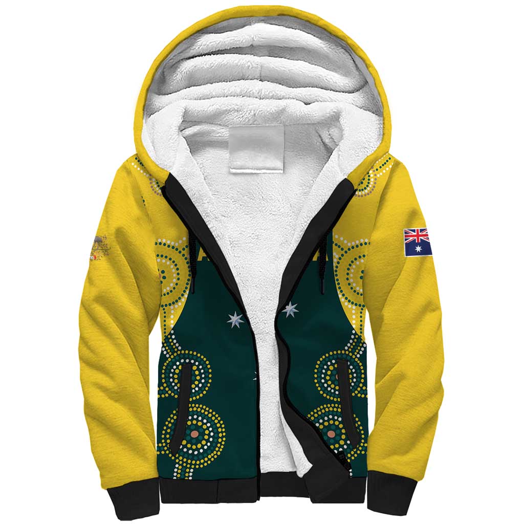 Custom Australia Cricket Sherpa Hoodie Aussies Champions