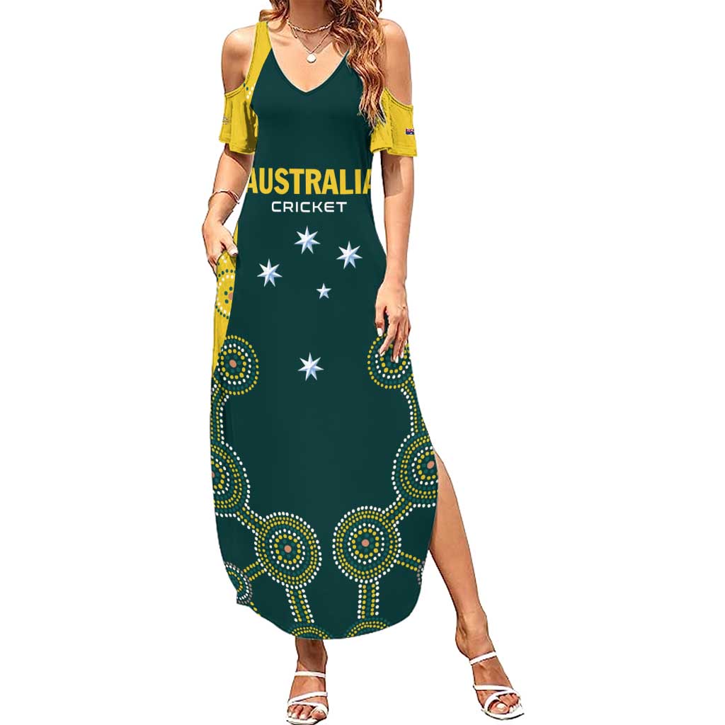 Custom Australia Cricket Summer Maxi Dress Aussies Champions