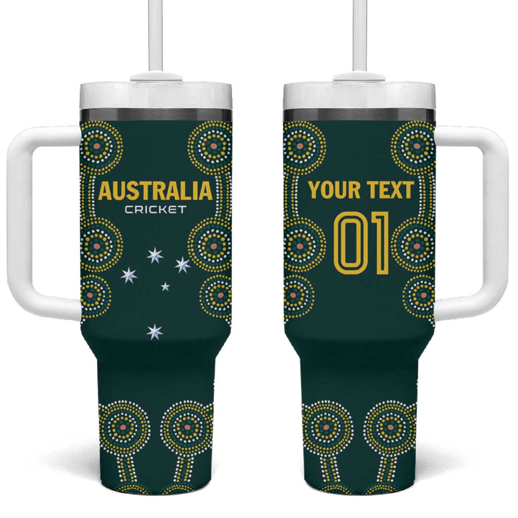 Custom Australia Cricket Tumbler With Handle Aussies Champions