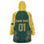 Custom Australia Cricket Wearable Blanket Hoodie Aussies Champions