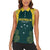 Custom Australia Cricket Women Sleeveless Polo Shirt Aussies Champions