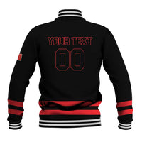 Custom Canada 2026 Hockey Baseball Jacket Team Maple Leaf Black Version - Wonder Print Shop