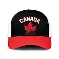 Canada 2026 Hockey Baseball Net Cap Team Maple Leaf Black Version - Wonder Print Shop
