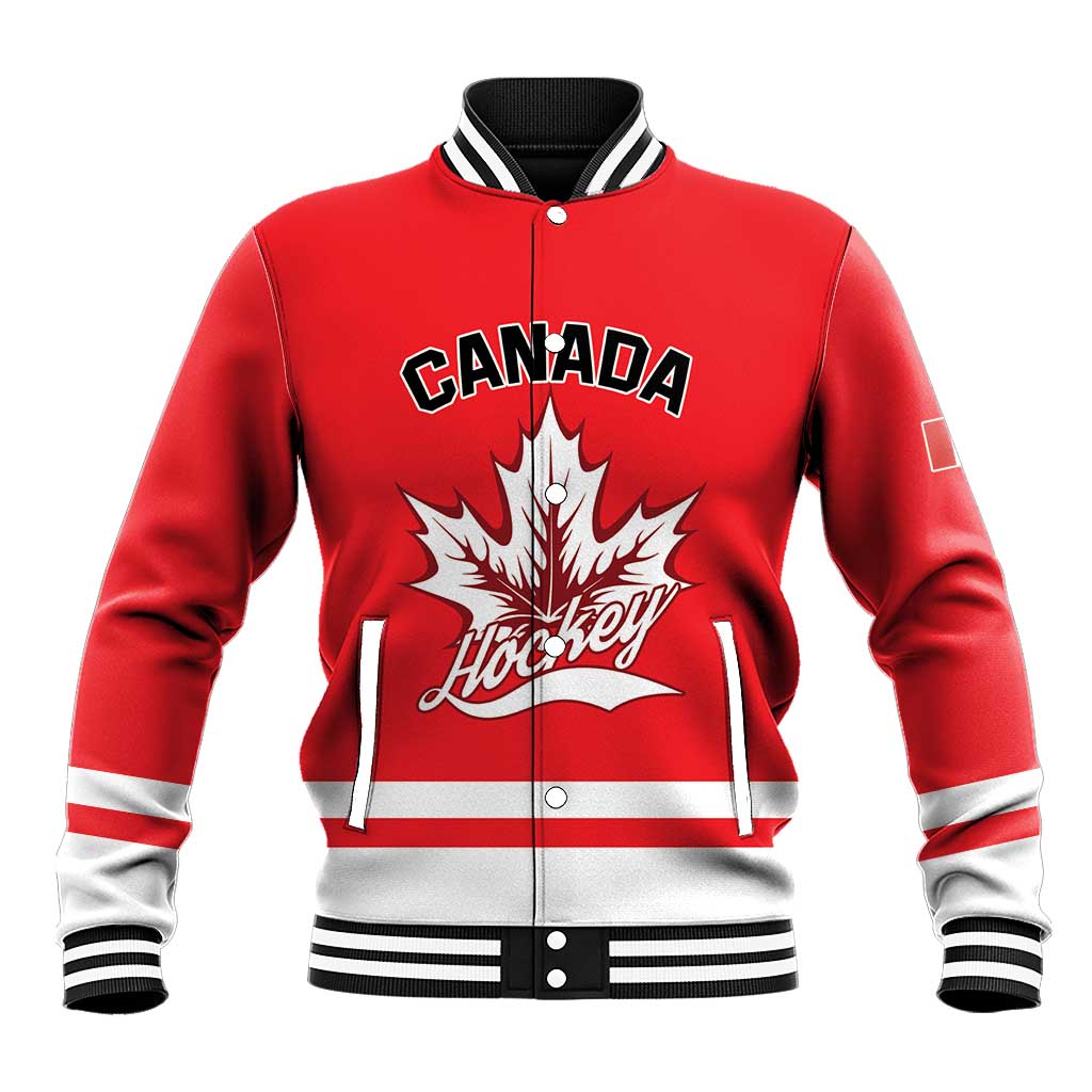 Custom Canada 2026 Hockey Baseball Jacket Team Maple Leaf Red Version - Wonder Print Shop