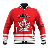 Custom Canada 2026 Hockey Baseball Jacket Team Maple Leaf Red Version - Wonder Print Shop