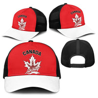 Canada 2026 Hockey Baseball Net Cap Team Maple Leaf Red Version - Wonder Print Shop
