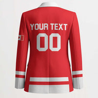 Custom Canada 2026 Hockey Blazer Team Maple Leaf Red Version - Wonder Print Shop