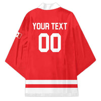 Custom Canada 2026 Hockey Kimono Team Maple Leaf Red Version - Wonder Print Shop