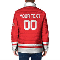 Custom Canada 2026 Hockey Padded Jacket Team Maple Leaf Red Version - Wonder Print Shop