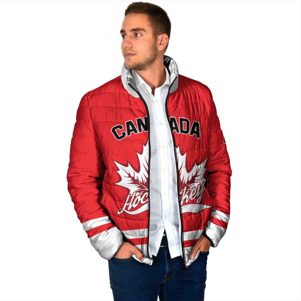 Custom Canada 2026 Hockey Padded Jacket Team Maple Leaf Red Version - Wonder Print Shop