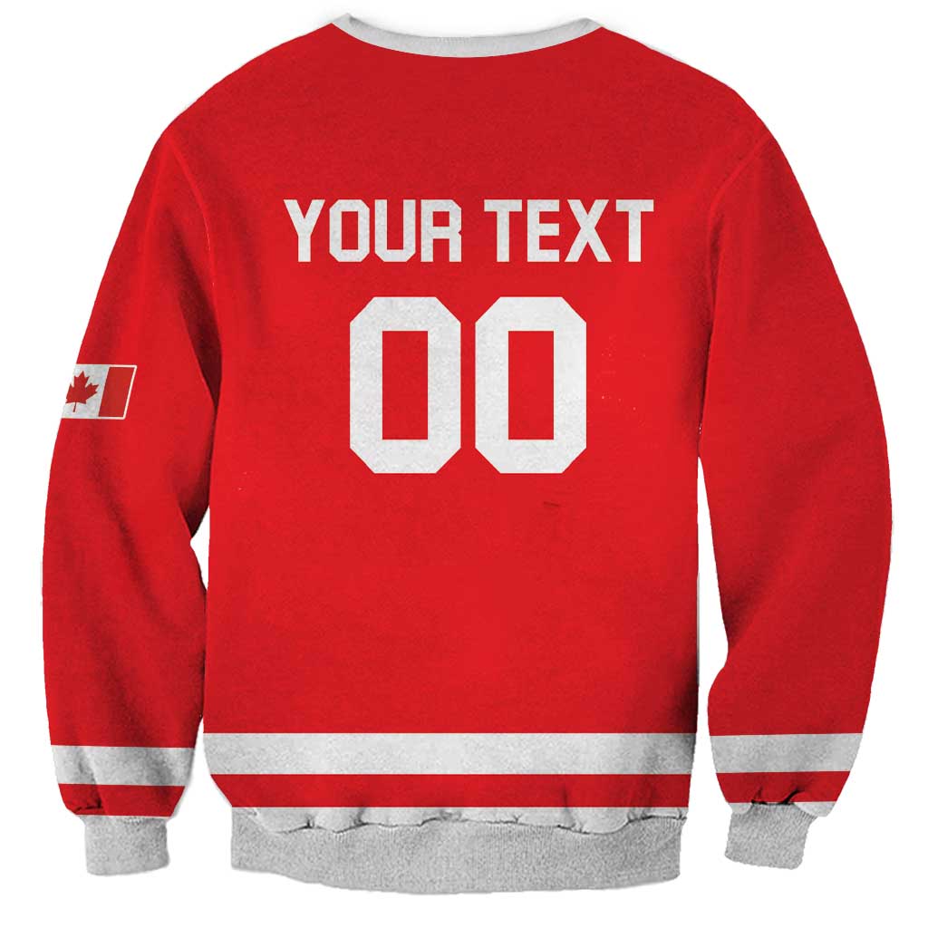 Custom Canada 2026 Hockey Sweatshirt Team Maple Leaf Red Version - Wonder Print Shop