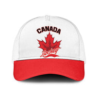 Canada 2026 Hockey Baseball Net Cap Team Maple Leaf White Version - Wonder Print Shop