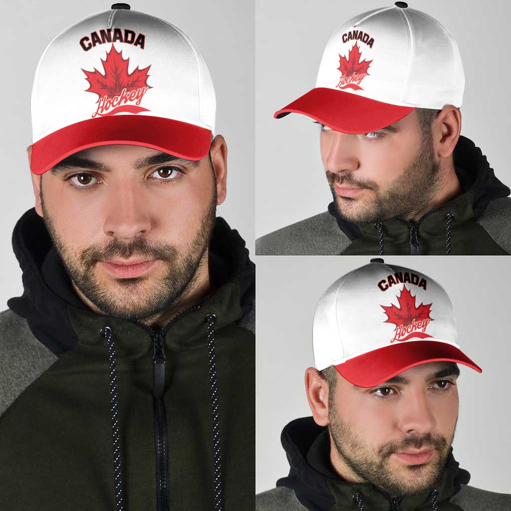 Canada 2026 Hockey Classic Cap Team Maple Leaf White Version - Wonder Print Shop