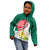 Bangladesh Independence Day Kid Hoodie Royal Bengal Tiger With Water Lily - Wonder Print Shop