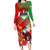 Iran Republic Day Family Matching Long Sleeve Bodycon Dress and Hawaiian Shirt Asiatic Lion With Tulip Flower - Wonder Print Shop