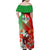 Iran Republic Day Family Matching Off Shoulder Maxi Dress and Hawaiian Shirt Asiatic Lion With Tulip Flower - Wonder Print Shop