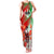 Iran Republic Day Family Matching Tank Maxi Dress and Hawaiian Shirt Asiatic Lion With Tulip Flower - Wonder Print Shop