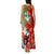 Iran Republic Day Family Matching Tank Maxi Dress and Hawaiian Shirt Asiatic Lion With Tulip Flower - Wonder Print Shop