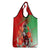 Iran Republic Day Grocery Bag Asiatic Lion With Tulip Flower