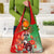 Iran Republic Day Grocery Bag Asiatic Lion With Tulip Flower