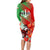 Iran Republic Day Long Sleeve Bodycon Dress Asiatic Lion With Tulip Flower - Wonder Print Shop