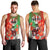 Iran Republic Day Men Tank Top Asiatic Lion With Tulip Flower - Wonder Print Shop