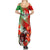 Iran Republic Day Summer Maxi Dress Asiatic Lion With Tulip Flower - Wonder Print Shop