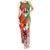 Iran Republic Day Tank Maxi Dress Asiatic Lion With Tulip Flower - Wonder Print Shop